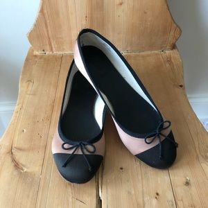 J. Crew Two-Tone Bow Flats